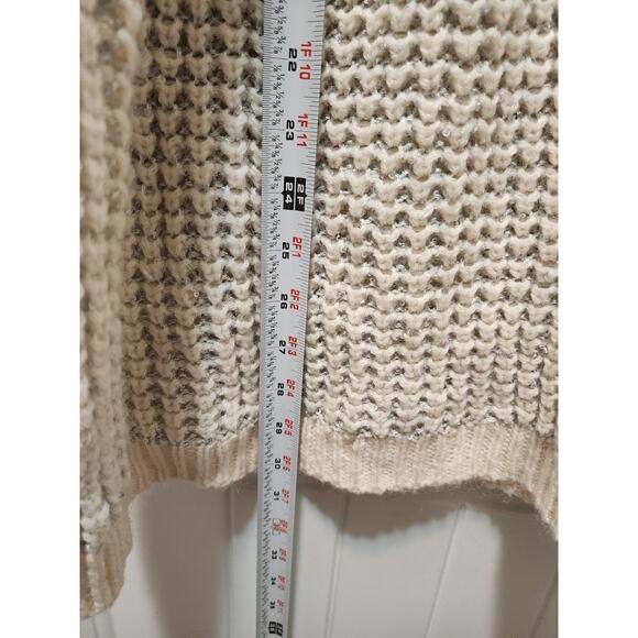 Lane Bryant Sweater Chunky Knit Sz 18-20 Wool Mohair Cream Silver $80 MSRP - Picture 8 of 8